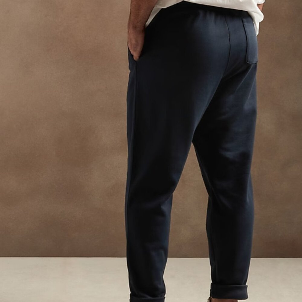 Banana Republic Men's French Terry Jogger, Size M, Black